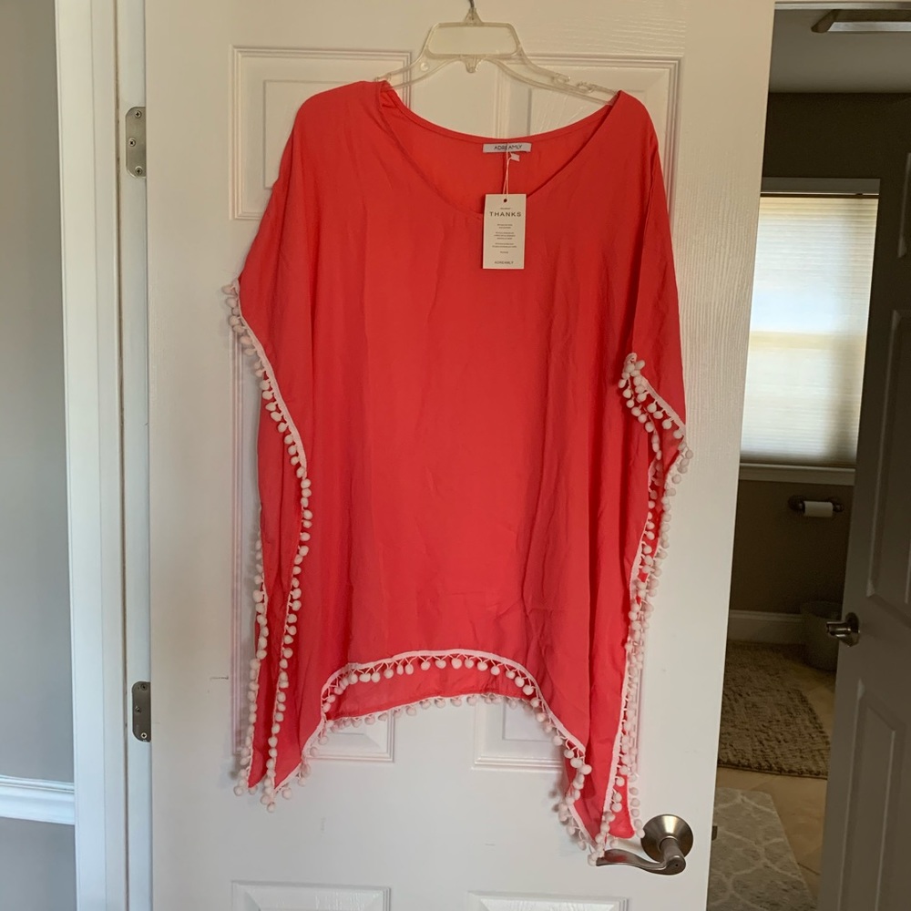 Brand new hot pink beach cover up